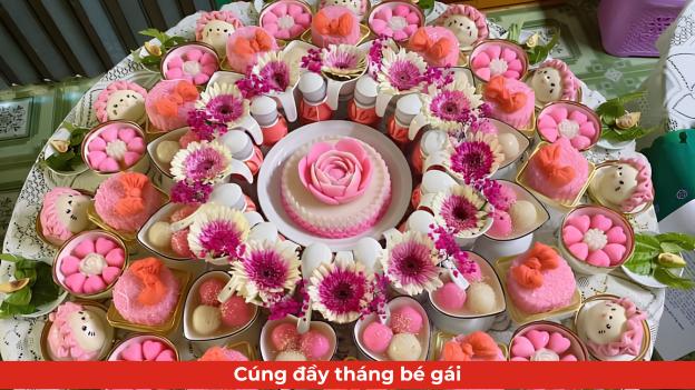 Cúng đầy tháng bé gái