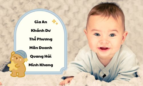 Đặt tên cho bé trai với mong muốn con luôn được hạnh phúc