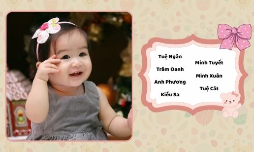 Tên hay cho con gái thể hiện sự thông minh, xinh đẹp
