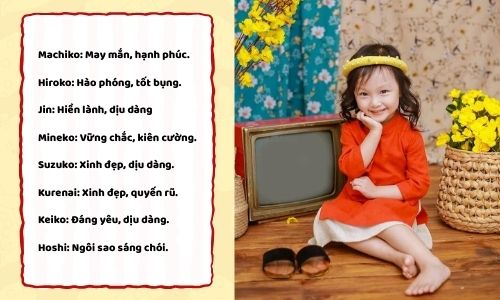 Đặt tên cho bé gái hay, ý nghĩa theo tiếng Nhật 