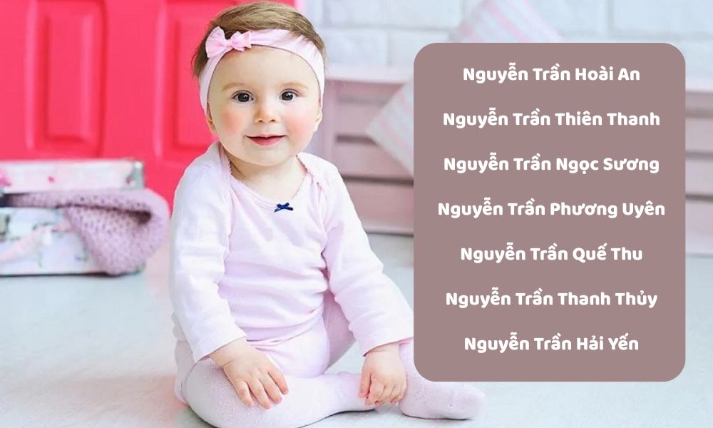 Đặt tên cho con gái họ Nguyễn Trần
