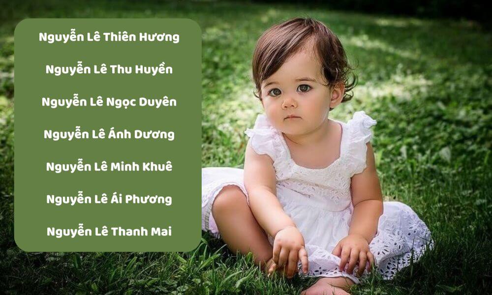  cách đặt tên con gái họ Nguyễn hay