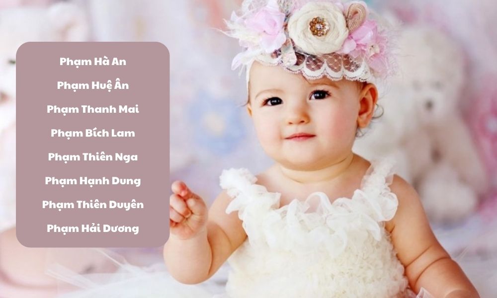 Đặt tên con gái họ Phạm 3 chữ