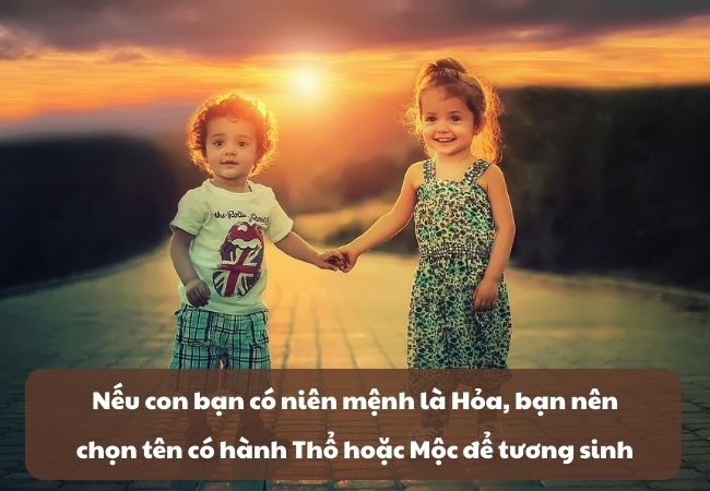 đặt tên con theo mệnh