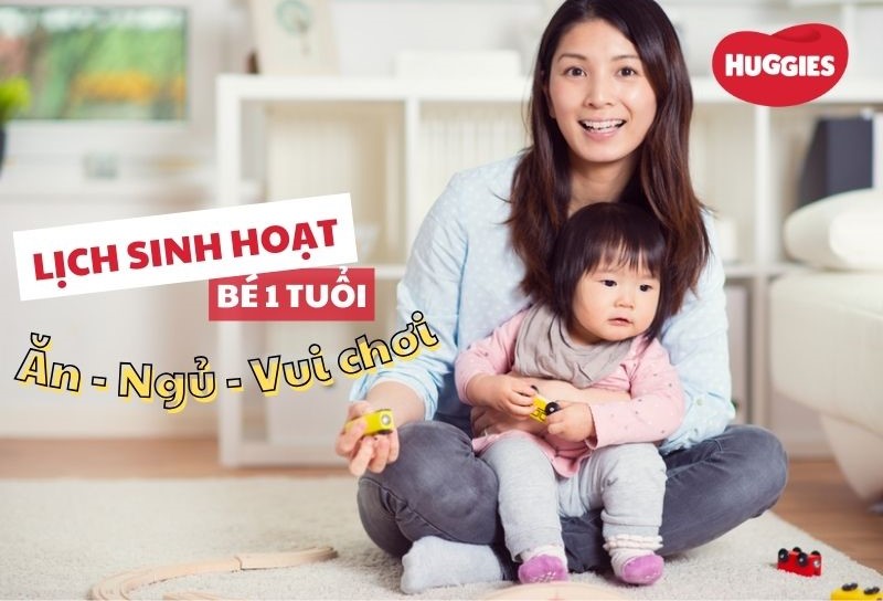 Lịch sinh hoạt cho bé 1 tuổi
