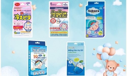 Một số loại miếng dán hạ sốt cho bé