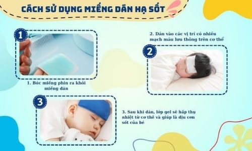 cách sử dụng miếng dán hạ sốt