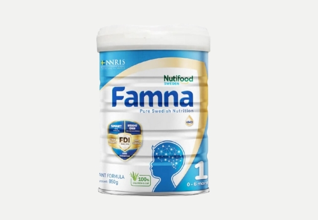 Sữa cho trẻ sơ sinh NutiFood Famna số 1