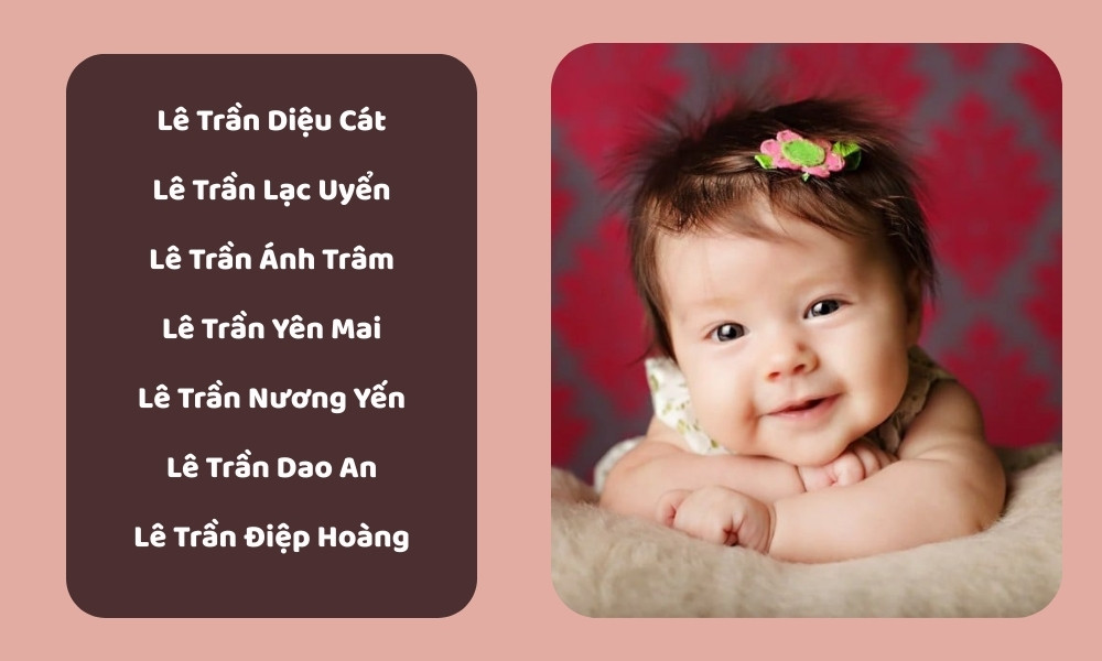 Gợi ý những tên con gái họ Lê dễ thương, ý nghĩa cho bé yêu