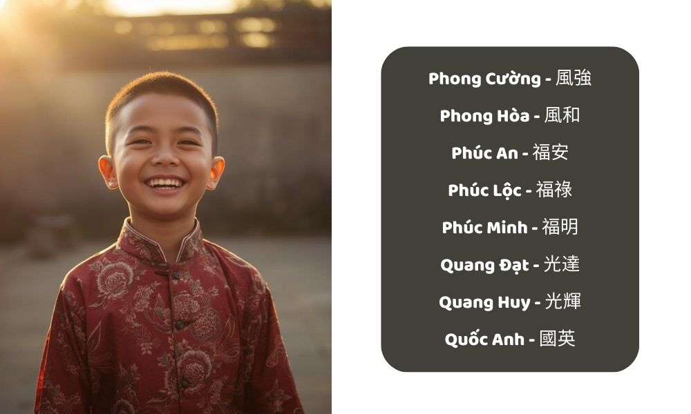 tên con trai tiếng trung bắt đầu băng chữ P