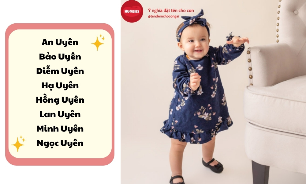tên đệm cho con gái tên Uyên