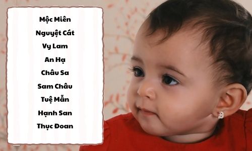 Tên độc lạ cho bé gái