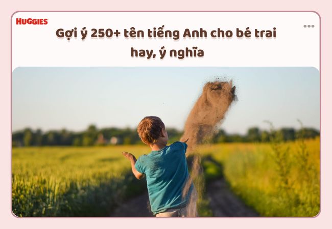 tên tiếng anh cho bé trai