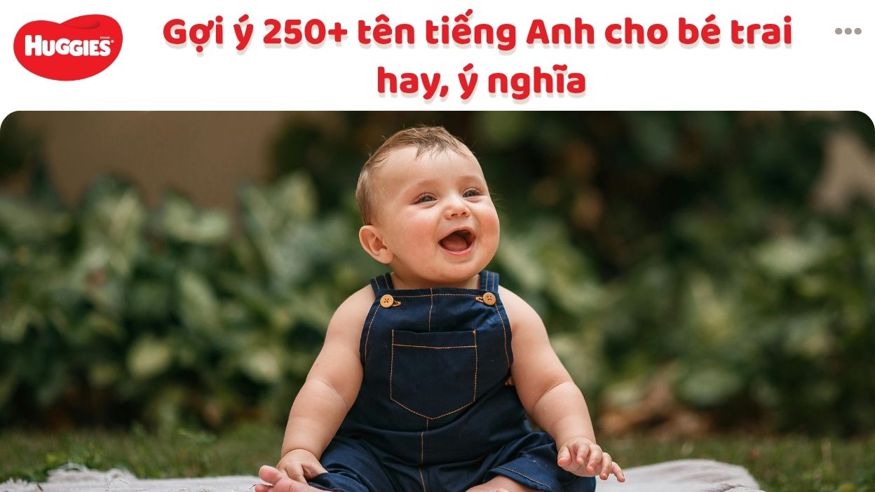 tên tiếng anh cho bé trai