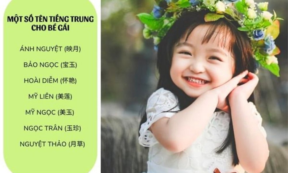 tên tiếng trung cho bé gái