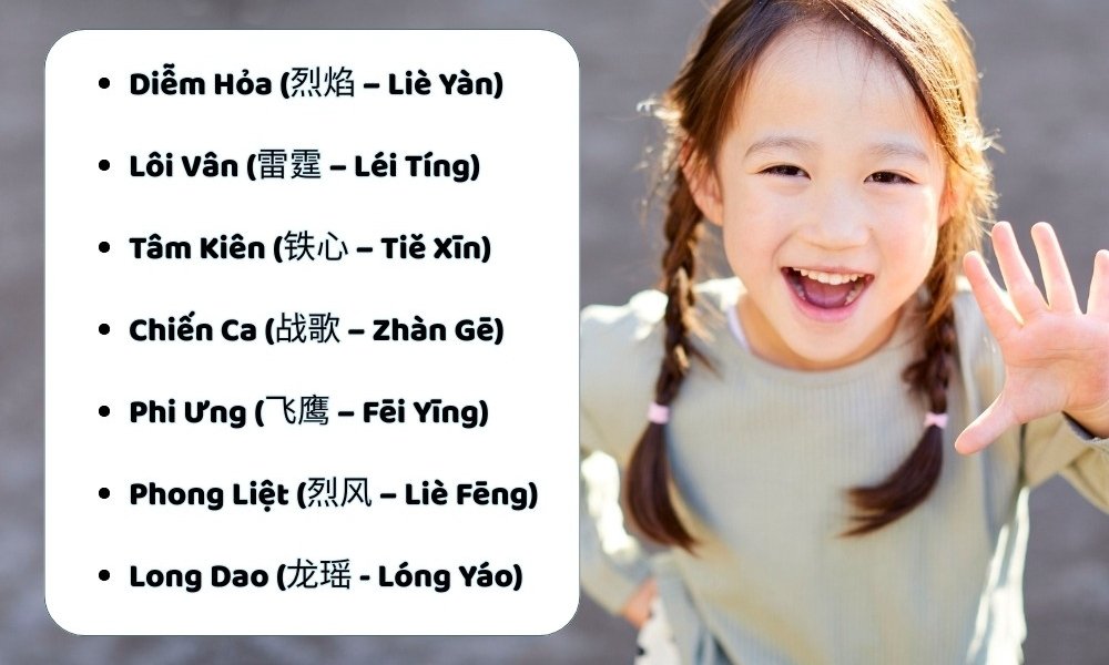 Tên tiếng Trung cho nữ mạnh mẽ