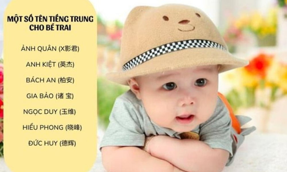 tên tiếng trung cho bé trai