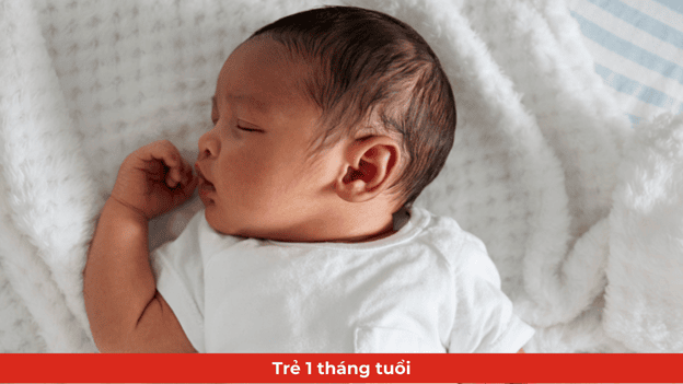 sự phát triển của trẻ 1 tháng tuổi
