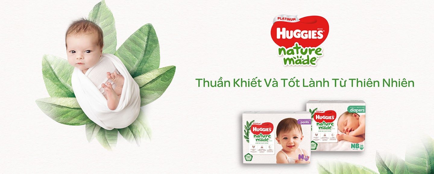 tã dán cao cấp Huggies Platinum Naturemade