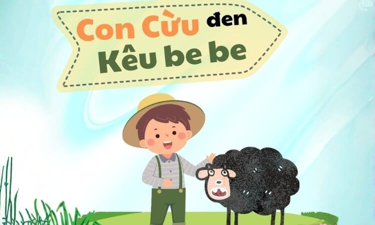 Sách kể chuyện cho bé: Truyện Con cừu đen kêu be be