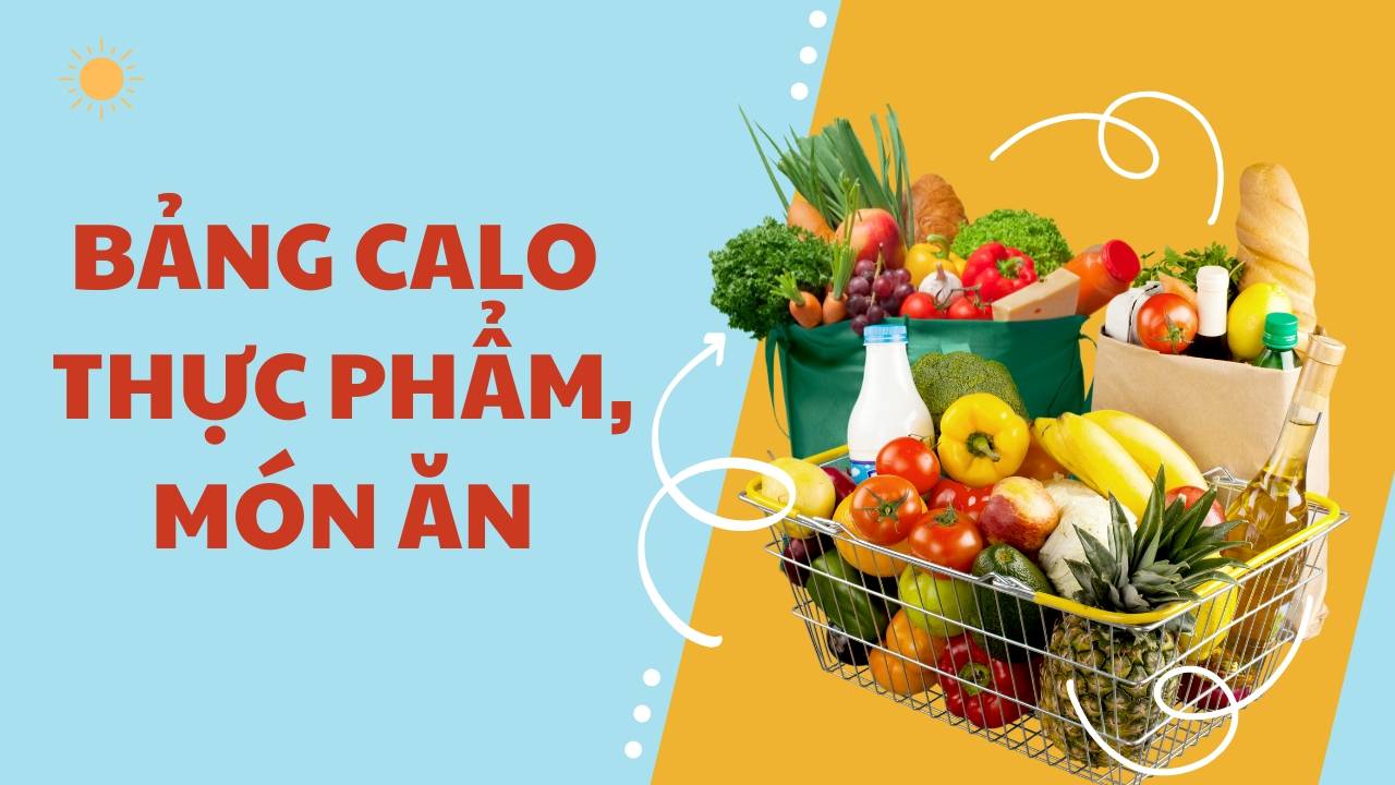 Bảng calo thực phẩm, món ăn
