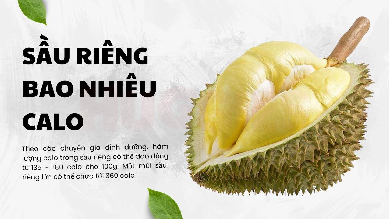 Giải đáp sầu riêng bao nhiêu calo