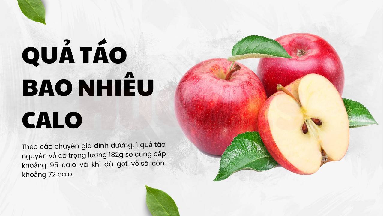Giải đáp có bao nhiêu calo trong một quả táo