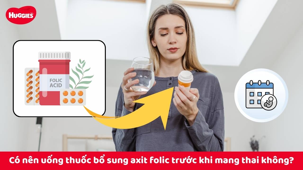 Có nên uống thuốc bổ sung axit folic trước khi mang thai không?