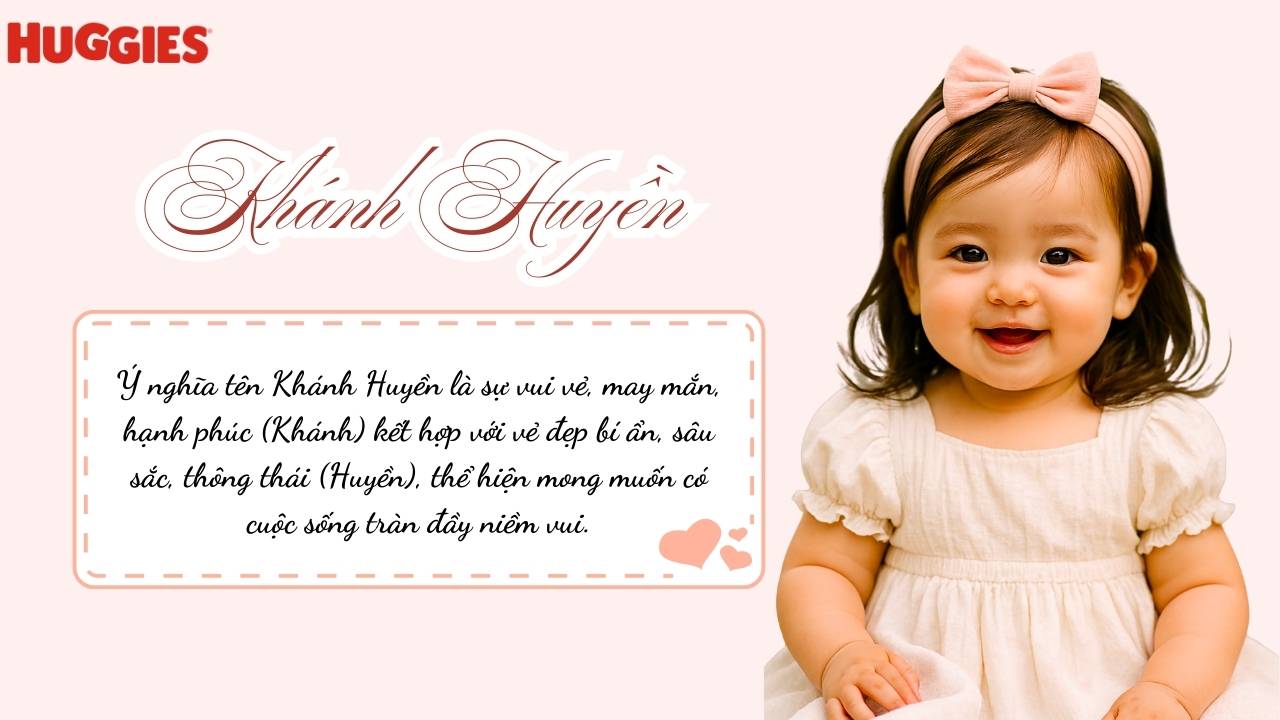Ý nghĩa tên Khánh Huyền và đặc điểm tính cách, ngũ hành