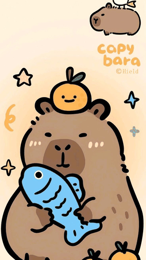 Hình nền Capybara dễ thương 4