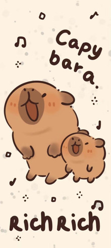 Hình nền Capybara dễ thương 11