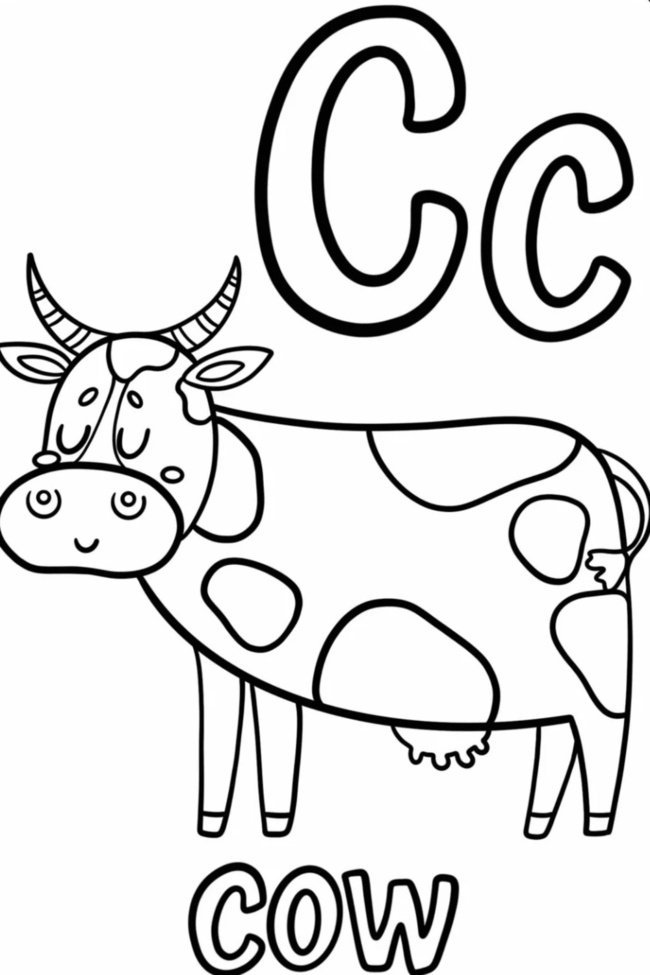tô màu chữ cái 7