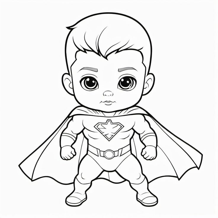 tranh tô màu siêu nhân superman 3
