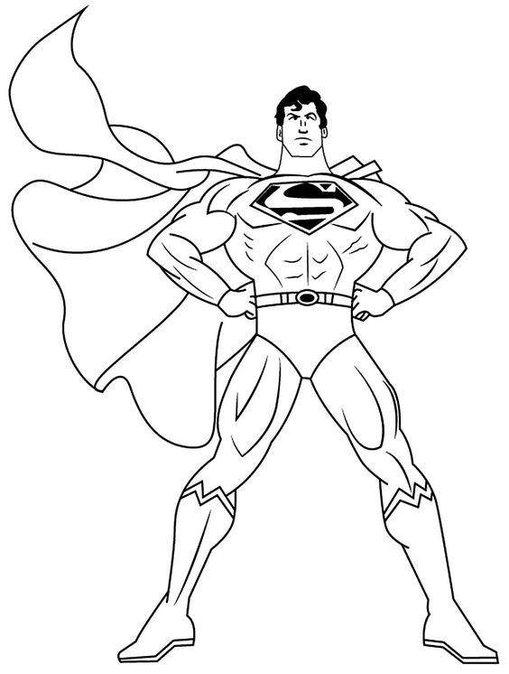 tranh tô màu siêu nhân superman 2