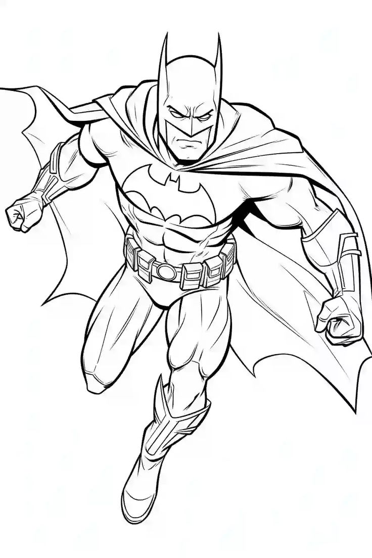 tranh tô màu siêu nhân batman 6