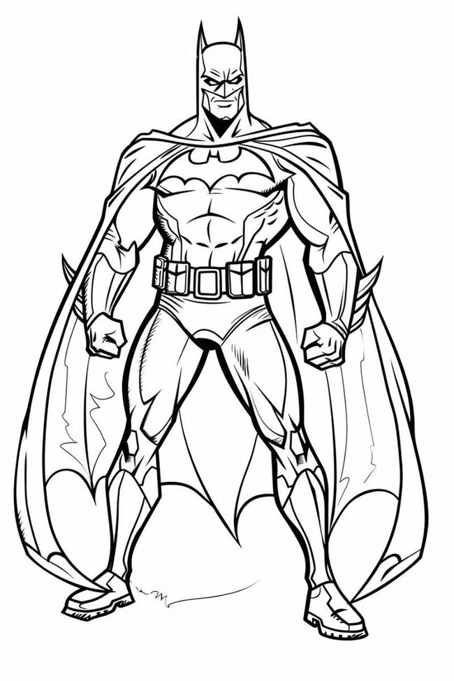 tranh tô màu siêu nhân batman 7