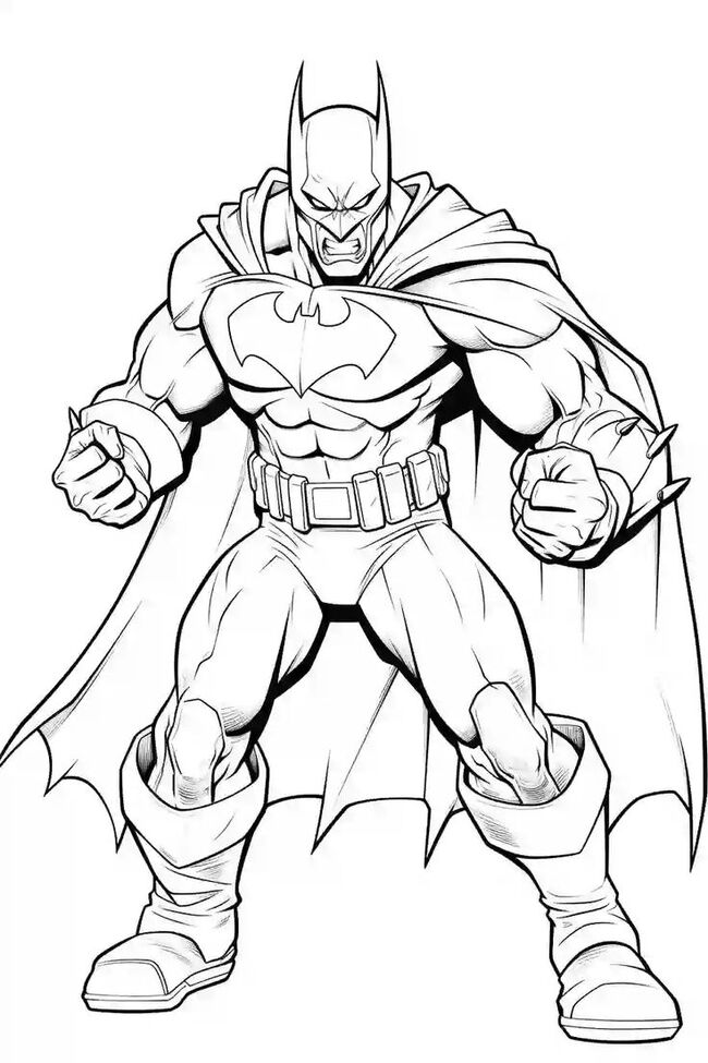 tranh tô màu siêu nhân batman 8