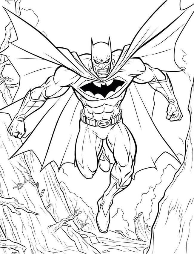 tranh tô màu siêu nhân batman 9