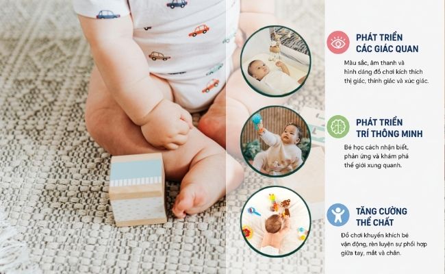 Lợi ích khi sử dụng đồ chơi cho trẻ sơ sinh