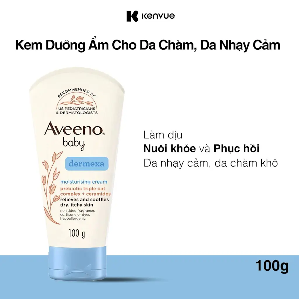 kem dưỡng da cho trẻ sơ sinh Aveeno