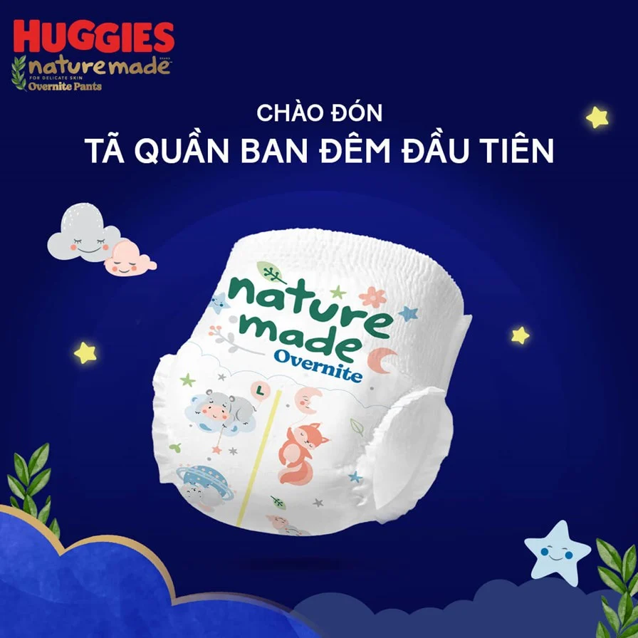 tã quần Huggies Naturemade Overnite