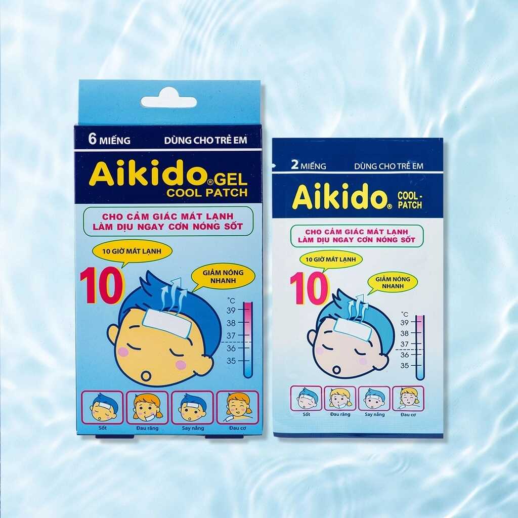 Miếng dán hạ sốt Aikido Gel Cool Patch cho trẻ nhỏ