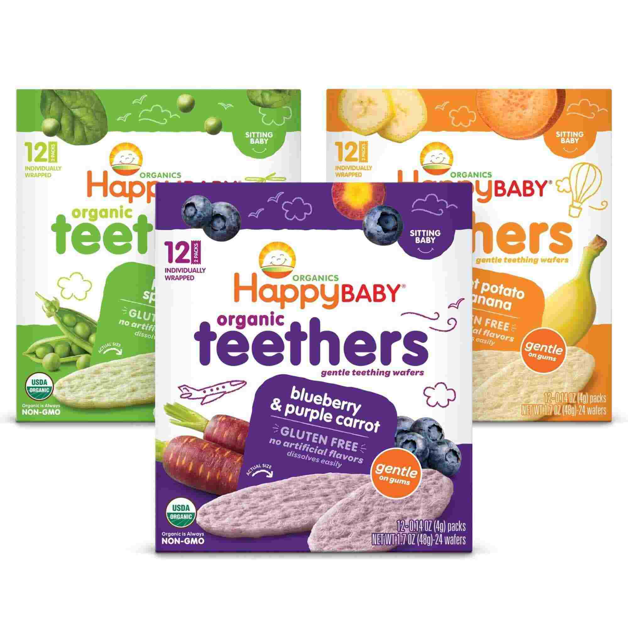 Bánh ăn dặm Happy Baby Organic Teethers