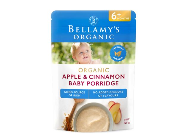 bột ăn dặm cho bé Bellamy Organic