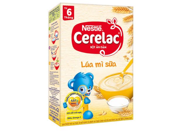 bột ăn dặm cho trẻ 6 tháng tuổi Cerelac
