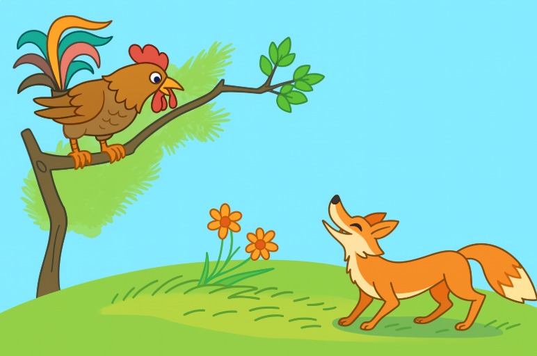 Chuyện cổ tích cho bé Gà trống và cáo