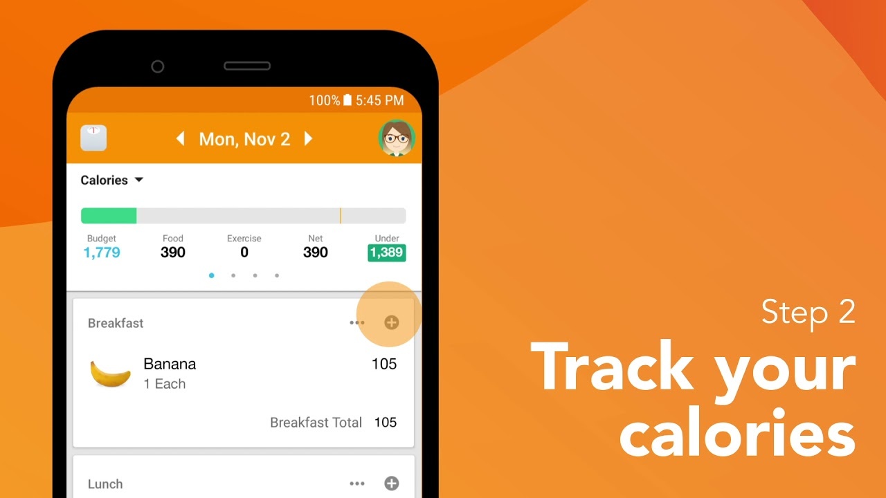 Ứng dụng Calorie Counter by Lose It