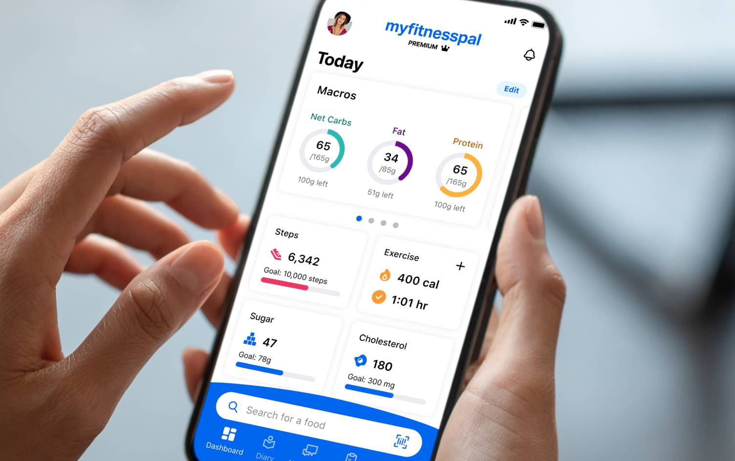 App tính calo MyFitnessPal