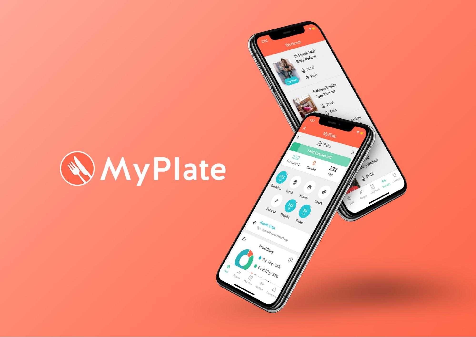 App tính calo MyPlate Calorie Tracker