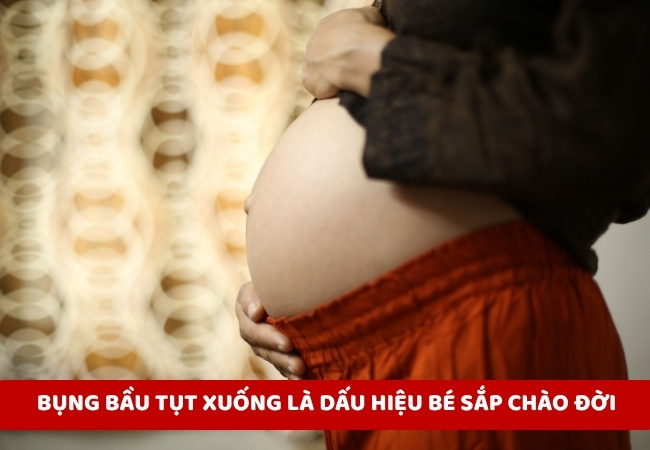 Hình ảnh bụng bầu tụt xuống